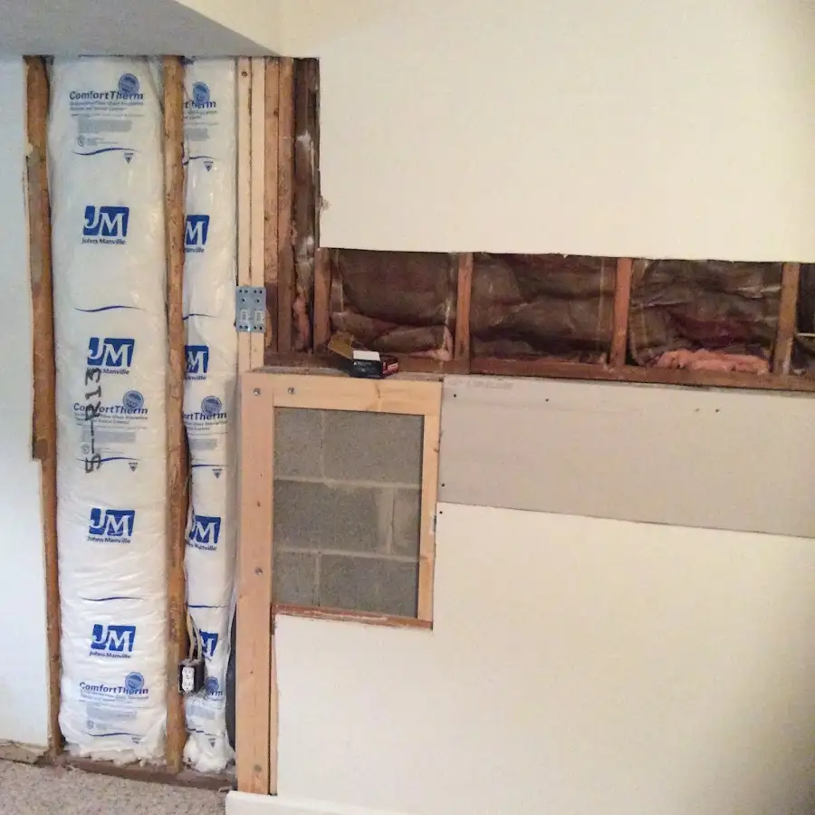 Wall insulation replacement during Odor Removal & Deodorization in Calabasas